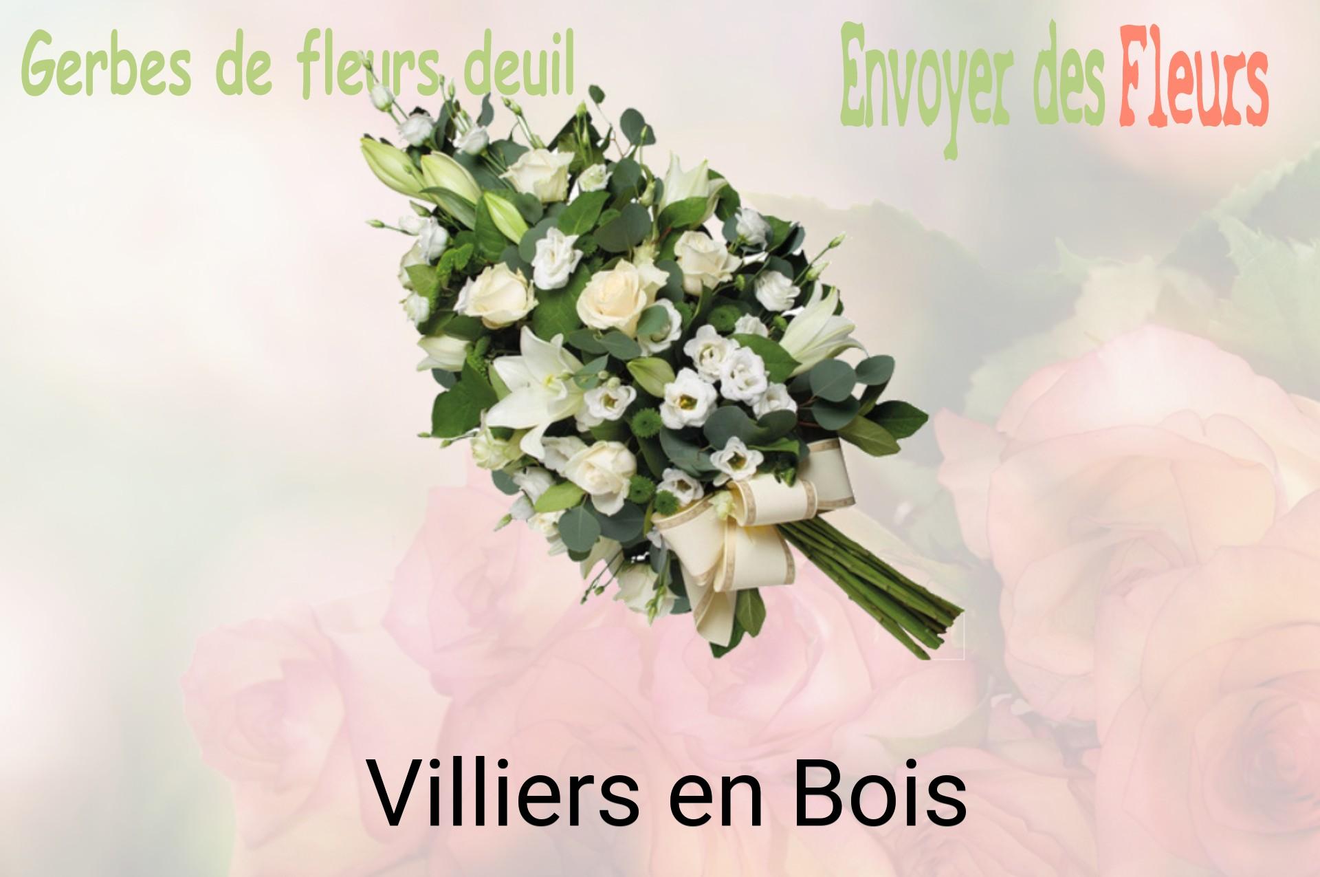 Gerbe de fleurs de deuil livrée à Villiers-en-Bois